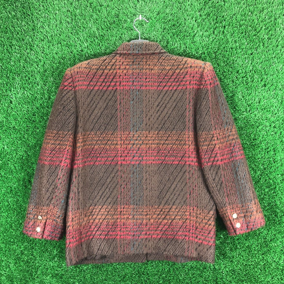 Japanese Brand Vintage 80's Wool Women Coat Blazer Jacket by Missan Size M / US 6-8 / IT 42-44 - 4 Thumbnail
