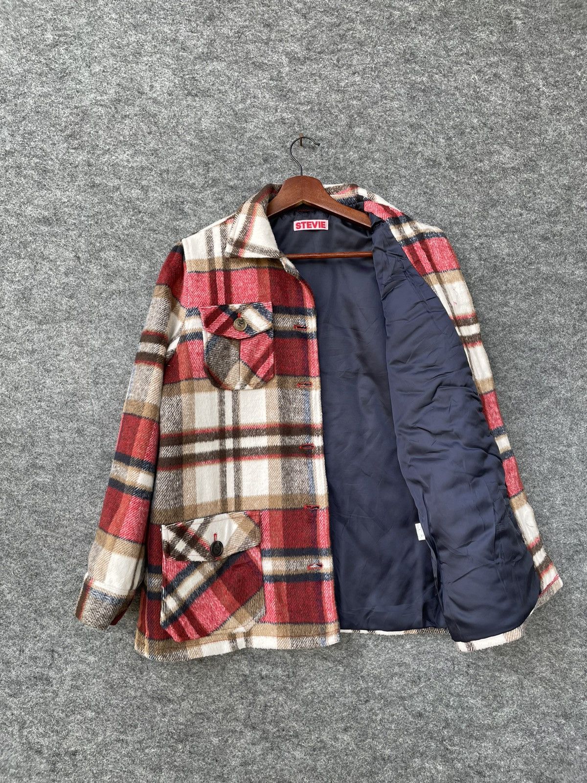 Japanese Brand × Vintage STEVIE BAD UNDERGROUND FACTORY FLANNEL JACKET Size US M / EU 48-50 / 2 - 5 Thumbnail