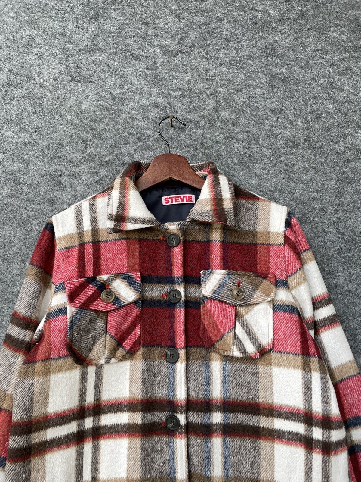 Japanese Brand × Vintage STEVIE BAD UNDERGROUND FACTORY FLANNEL JACKET Size US M / EU 48-50 / 2 - 2 Thumbnail