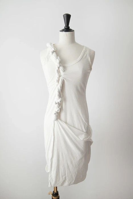 image of Helmut Lang Ss05 Knot Dress in White, Women's (Size XS)