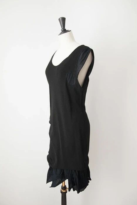 Helmut Lang SS04 black dress Size L / US 10 / IT 46 - 3 Thumbnail