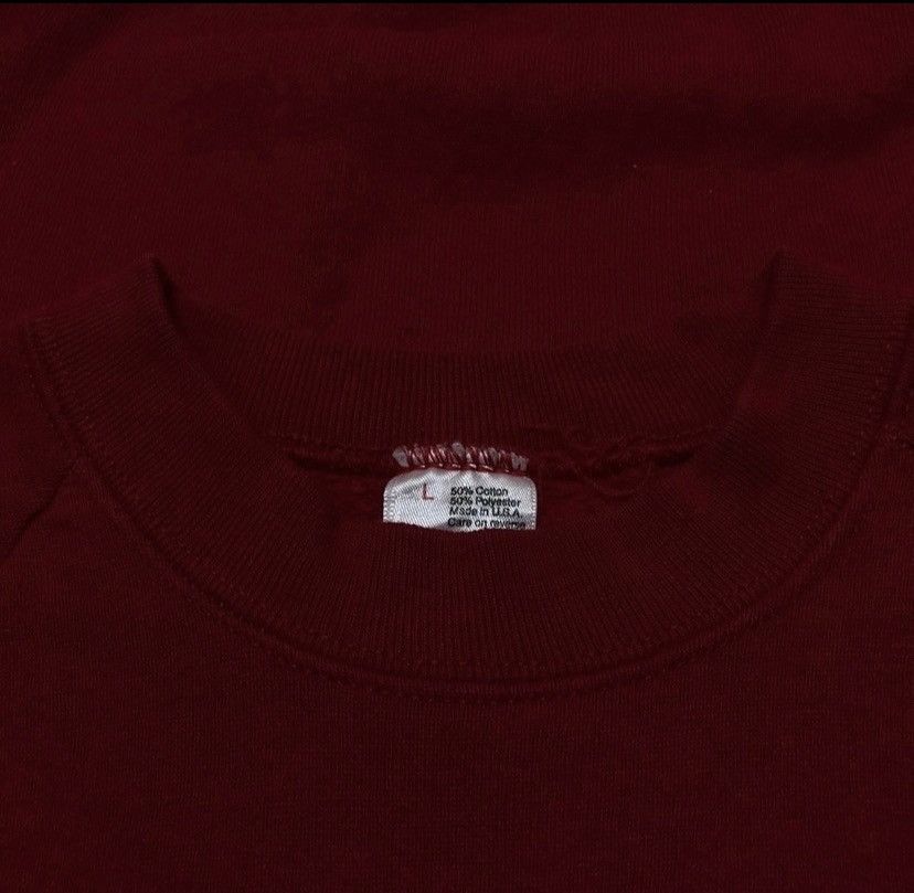 Fruit Of The Loom Vintage 90s plain sweatshirt pullover Size US L / EU 52-54 / 3 - 2 Thumbnail