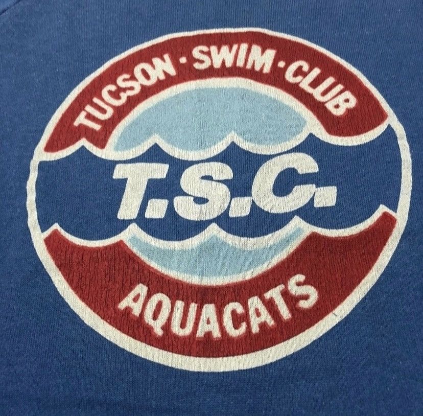 Vintage Vintage 80s tucson swim club aquacats sweatshirt pullover Size US L / EU 52-54 / 3 - 2 Thumbnail
