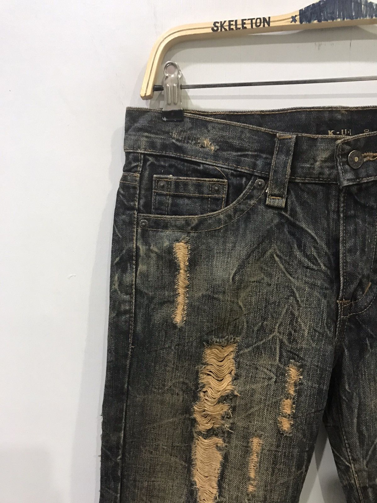 Seditionaries K.U.I Distressed Flare Denim Size US 32 / EU 48 - 6 Thumbnail