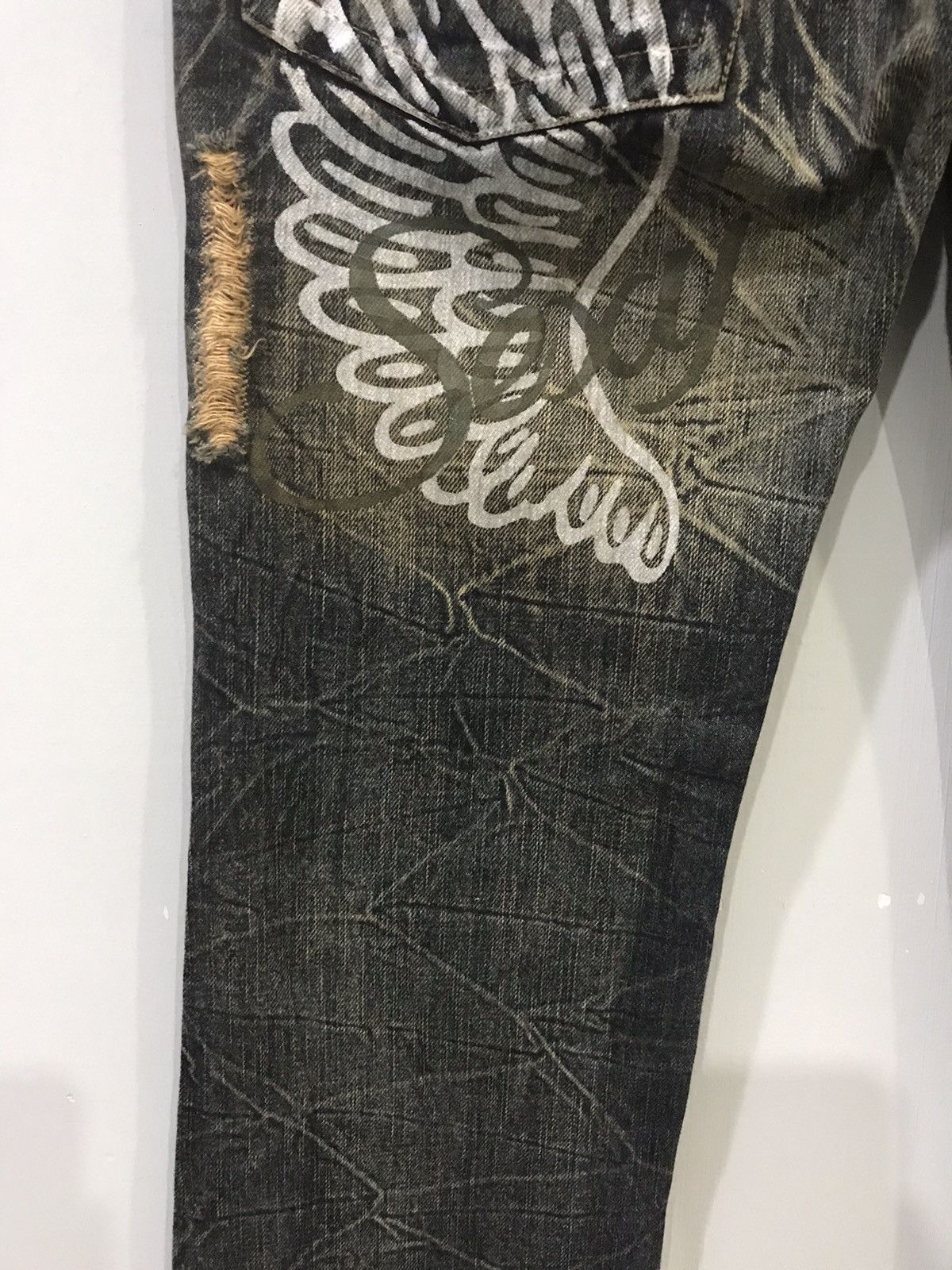 Seditionaries K.U.I Distressed Flare Denim Size US 32 / EU 48 - 13 Thumbnail