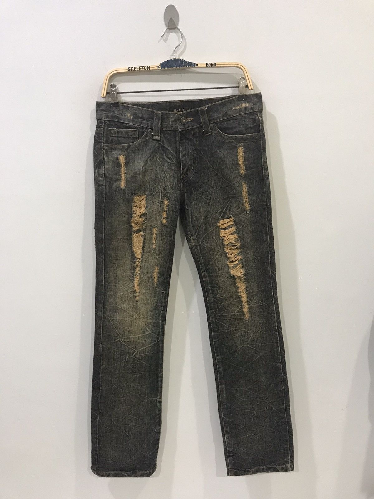 Seditionaries K.U.I Distressed Flare Denim Size US 32 / EU 48 - 4 Thumbnail
