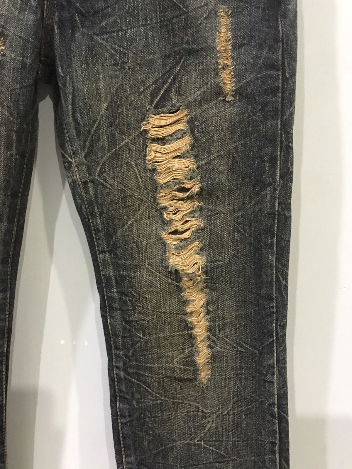 Seditionaries K.U.I Distressed Flare Denim Size US 32 / EU 48 - 7 Thumbnail