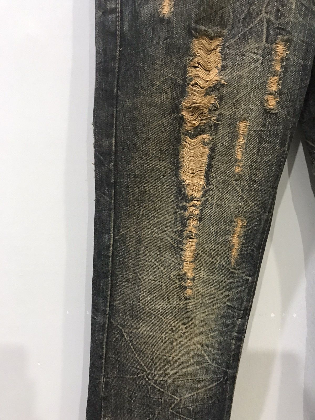 Seditionaries K.U.I Distressed Flare Denim Size US 32 / EU 48 - 8 Thumbnail