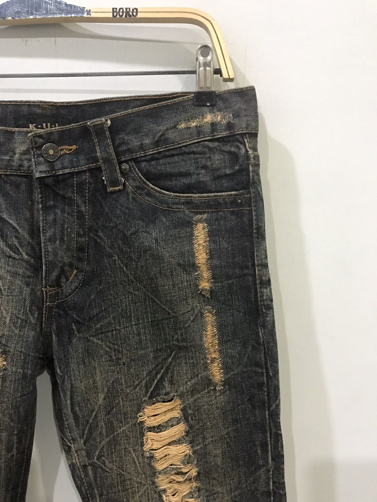 Seditionaries K.U.I Distressed Flare Denim Size US 32 / EU 48 - 5 Thumbnail