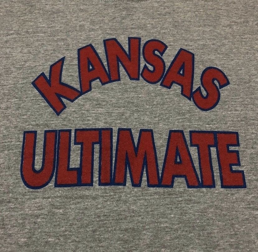 Fruit Of The Loom Vintage 90s kansas ultimate sweatshirt pullover spellout Size US XL / EU 56 / 4 - 2 Thumbnail