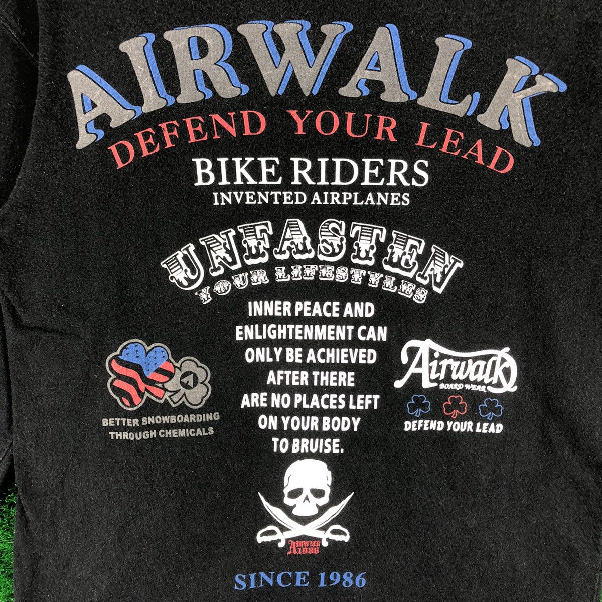 Airwalk Vintage Airwalk Defend Your Lead Big Logo Long Sleeve Tee Size M / US 6-8 / IT 42-44 - 8 Thumbnail