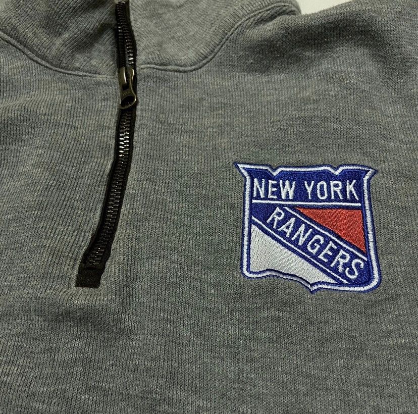 NHL Vintage new york ranger NHL sweatshirt half zipper Size US M / EU 48-50 / 2 - 2 Thumbnail