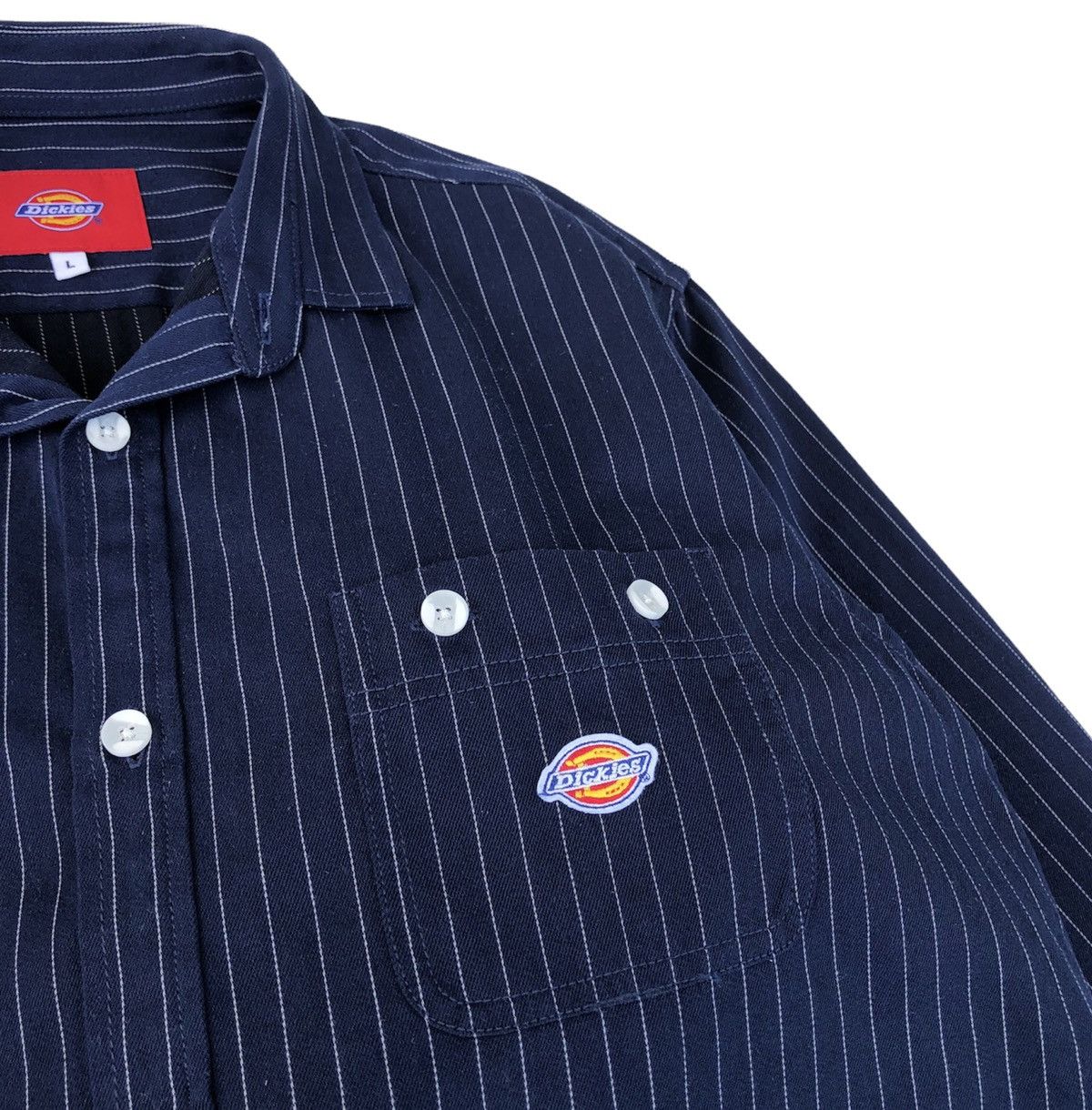 Dickies Dickies Blue Hickory Workwear Shirt Jacket Size US L / EU 52-54 / 3 - 7 Thumbnail