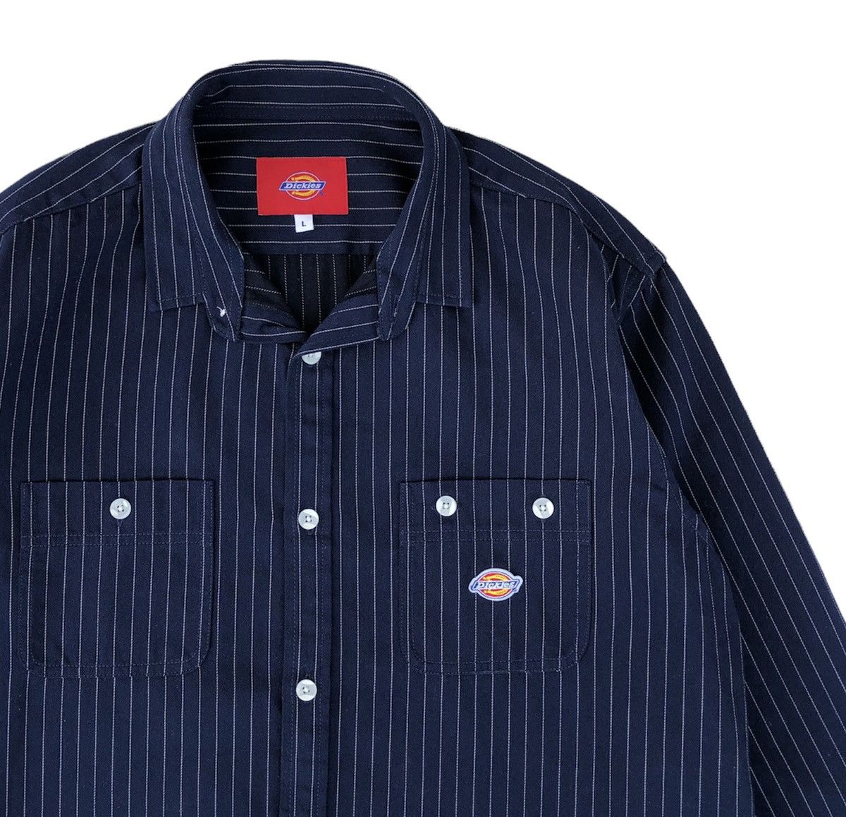 Dickies Dickies Blue Hickory Workwear Shirt Jacket Size US L / EU 52-54 / 3 - 6 Thumbnail