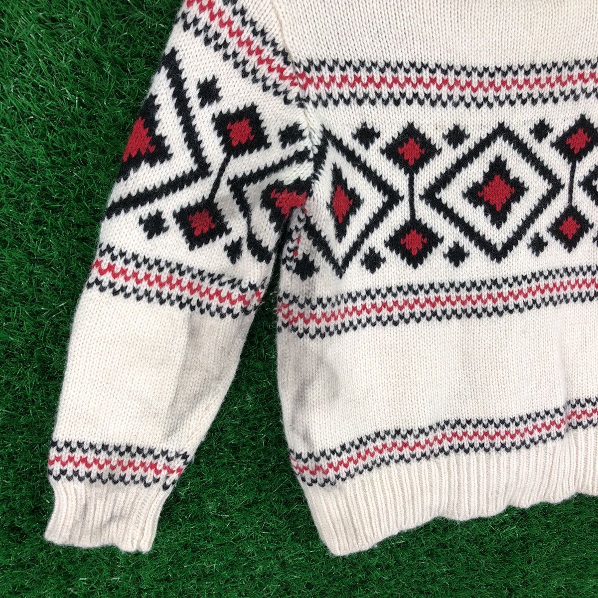 Aran Isles Knitwear Green Label Knit Cowichan Shawl Collar for Kid Size US XXS / EU 40 - 6 Thumbnail