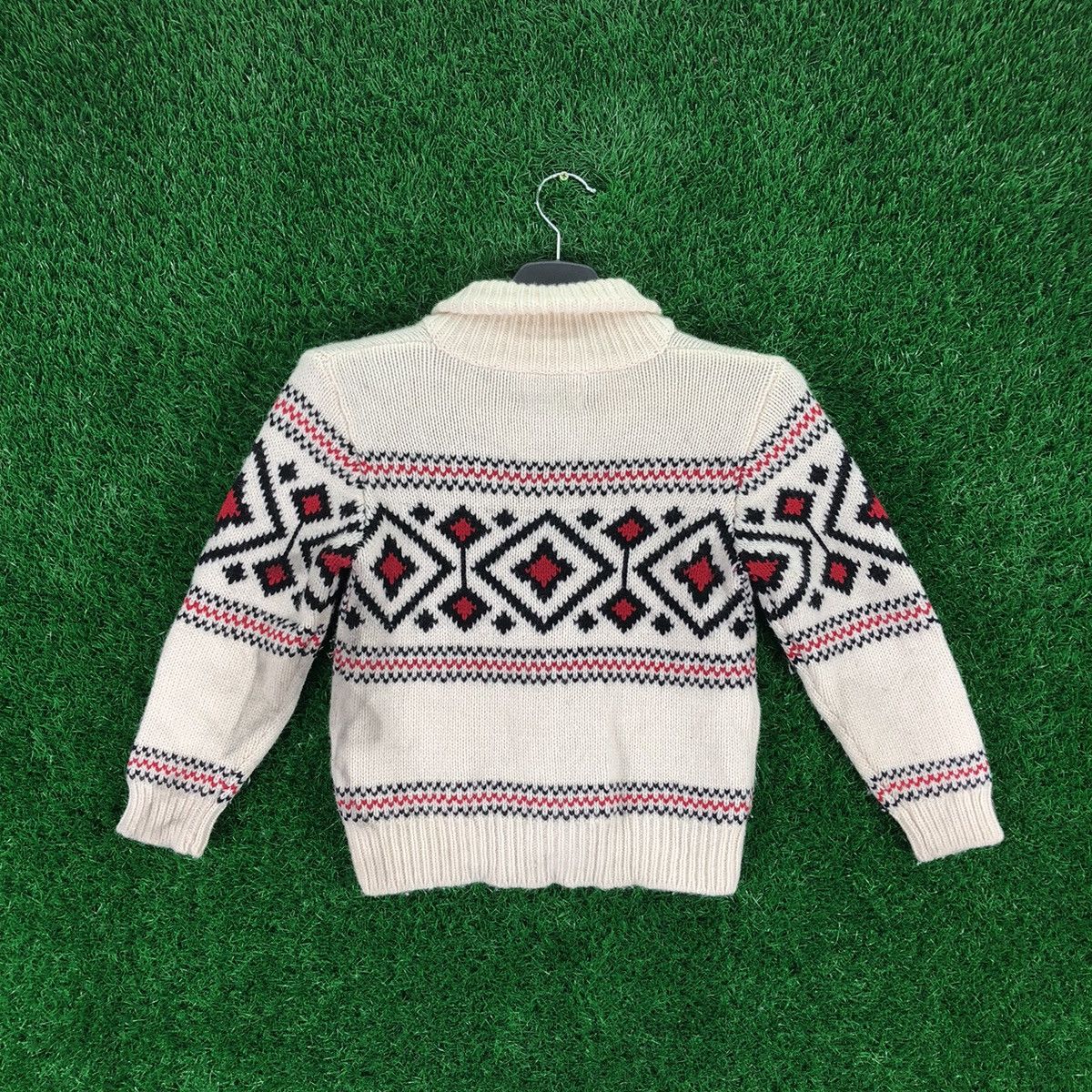 Aran Isles Knitwear Green Label Knit Cowichan Shawl Collar for Kid Size US XXS / EU 40 - 4 Thumbnail