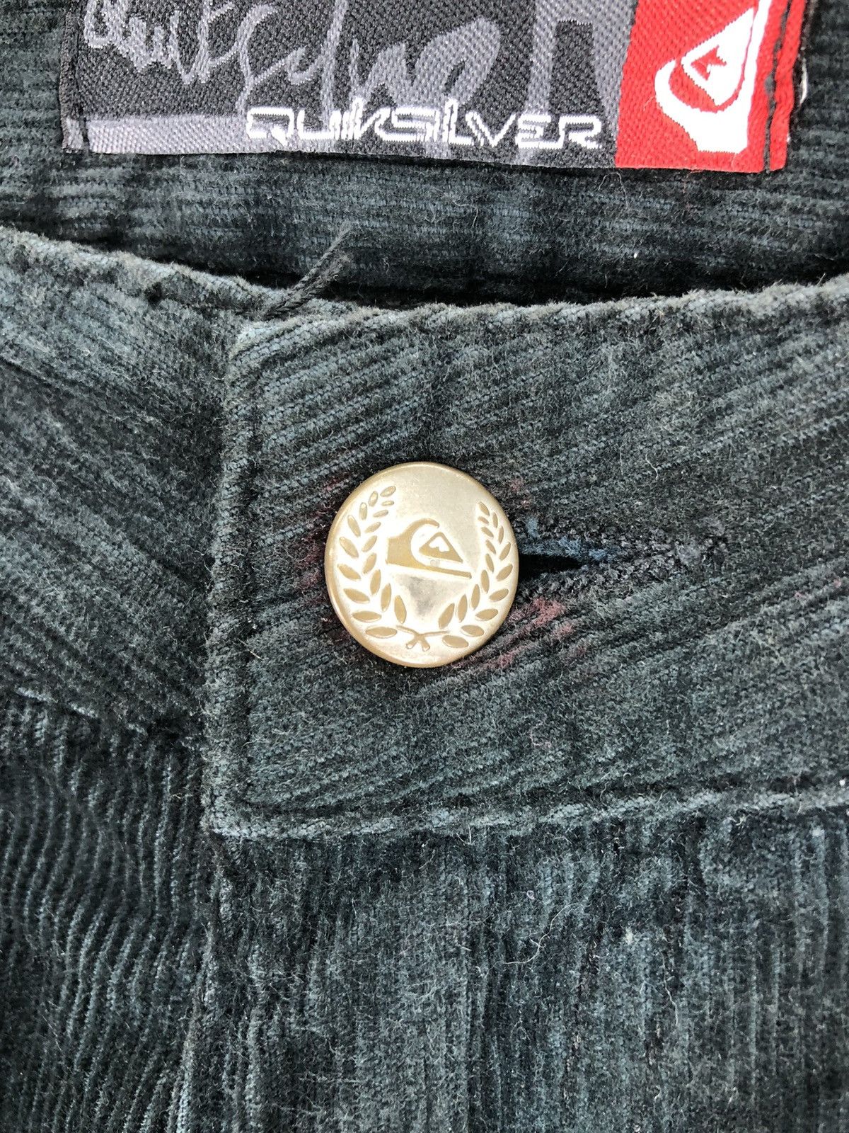 Quiksilver Vintage Quilksilver Corduroy Pants Embroidered Logo Size US 33 - 9 Thumbnail