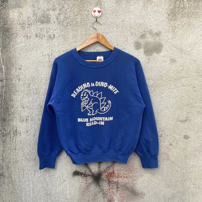 Vintage Vintage 90s dino sweatshirt dinosaur Size US M / EU 48-50 / 2 - 1 Thumbnail