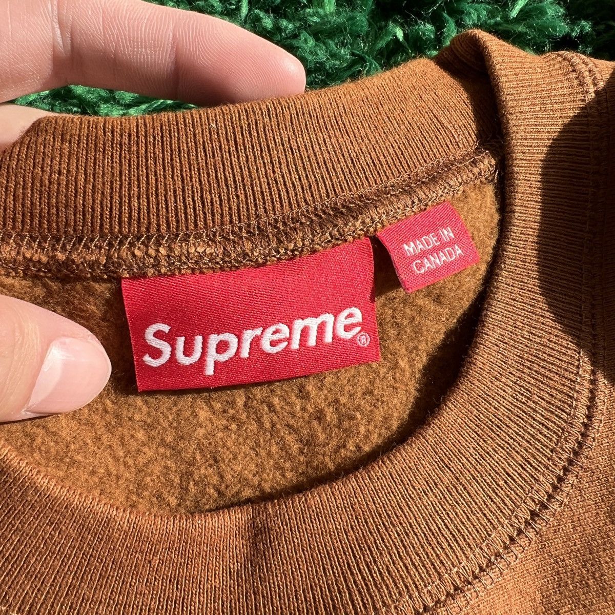 Supreme S Logo Crewneck Copper - Tops 