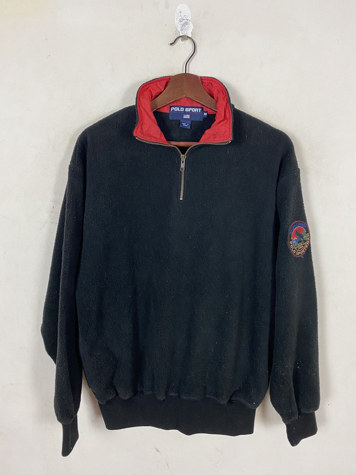 Polo Ralph Lauren × Ralph Lauren Sport × Vintage 🔥SALE🔥POLO SPORTSMAN FLEECE PULLOVER Size US M / EU 48-50 / 2 - 1 Thumbnail