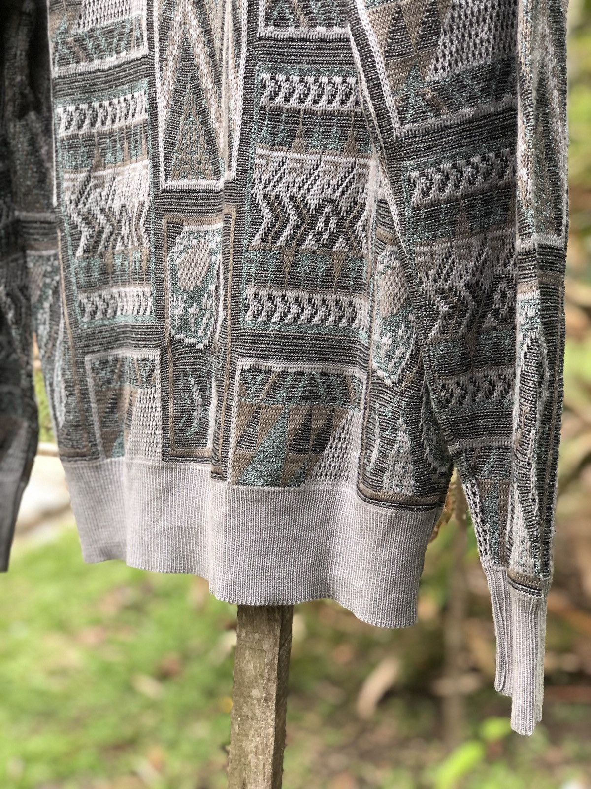 Aran Isles Knitwear Vintage 80's Knit Polo Shirt Coloured Single Pocket Size US M / EU 48-50 / 2 - 6 Thumbnail