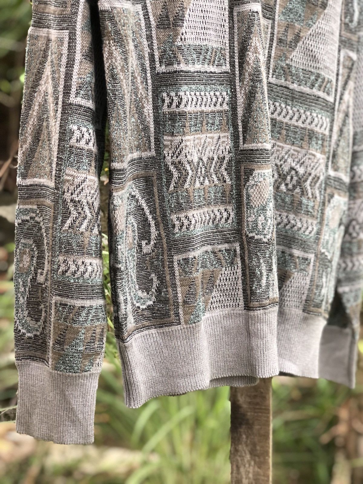 Aran Isles Knitwear Vintage 80's Knit Polo Shirt Coloured Single Pocket Size US M / EU 48-50 / 2 - 3 Thumbnail