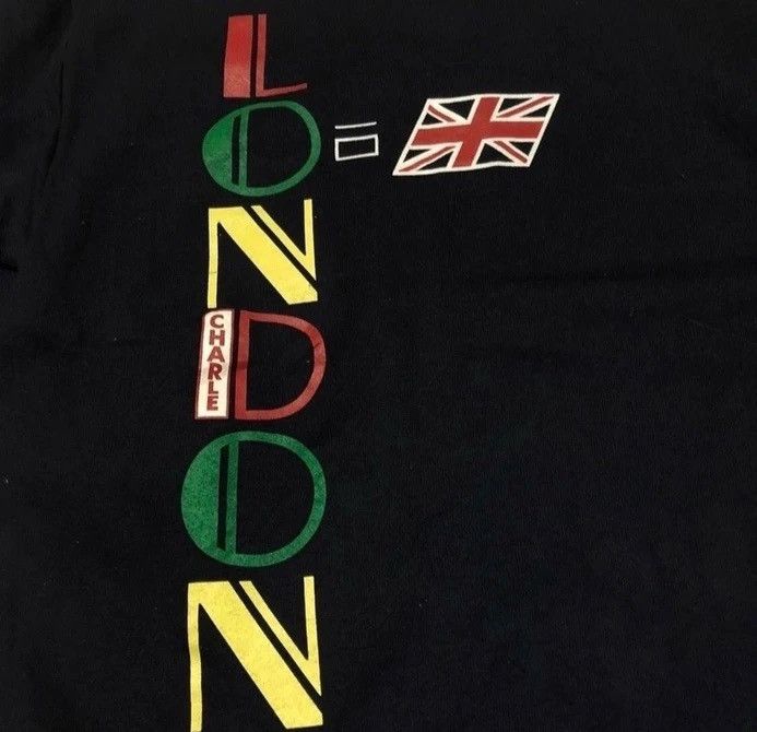 Vintage Vintage 90s london sweatshirt spellout pullover Size US M / EU 48-50 / 2 - 3 Thumbnail