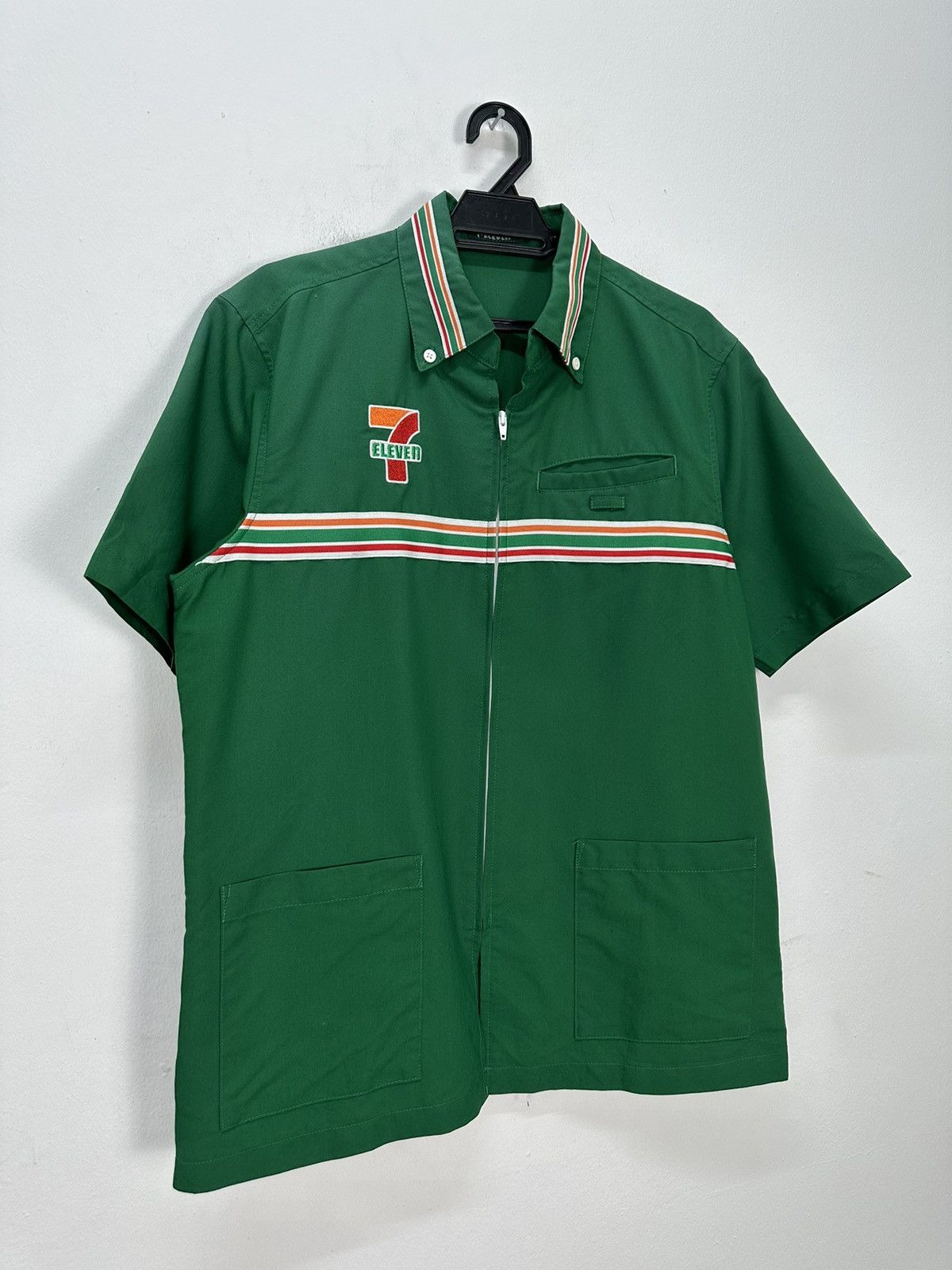 Vintage 7-Eleven Zip Up Convenient Store Shirt Size US M / EU 48-50 / 2 - 2 Thumbnail