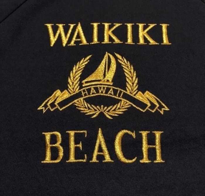 Vintage Vintage 90s hawaii waikiki beach sweatshirt pullover Size US M / EU 48-50 / 2 - 2 Thumbnail