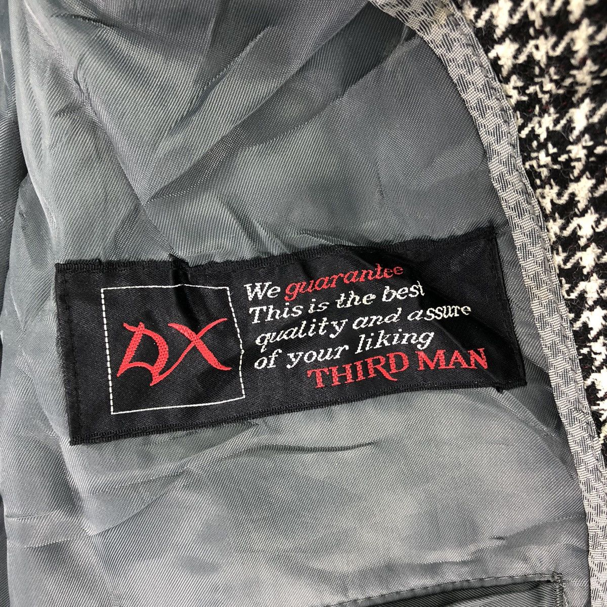 Japanese Brand Vintage Houndstooth Blazer Luxury Style by Third Man Size US M / EU 48-50 / 2 - 11 Thumbnail