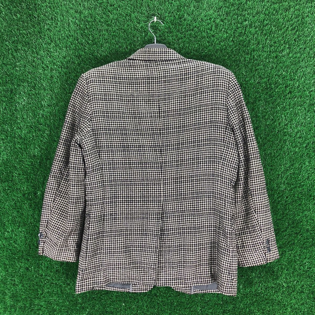 Japanese Brand Vintage Houndstooth Blazer Luxury Style by Third Man Size US M / EU 48-50 / 2 - 5 Thumbnail