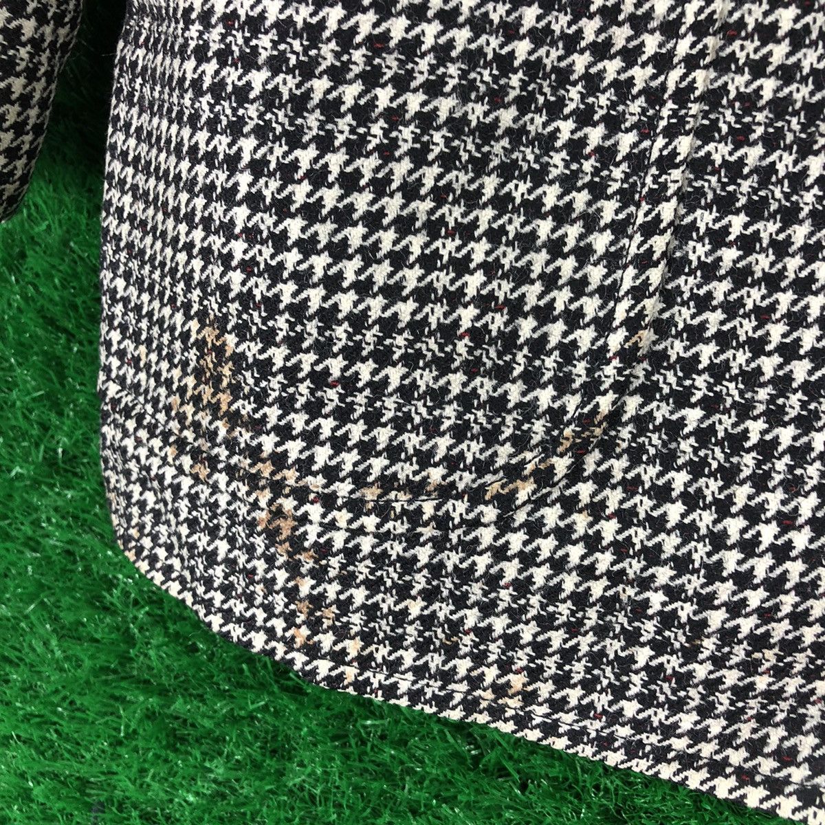 Japanese Brand Vintage Houndstooth Blazer Luxury Style by Third Man Size US M / EU 48-50 / 2 - 10 Thumbnail