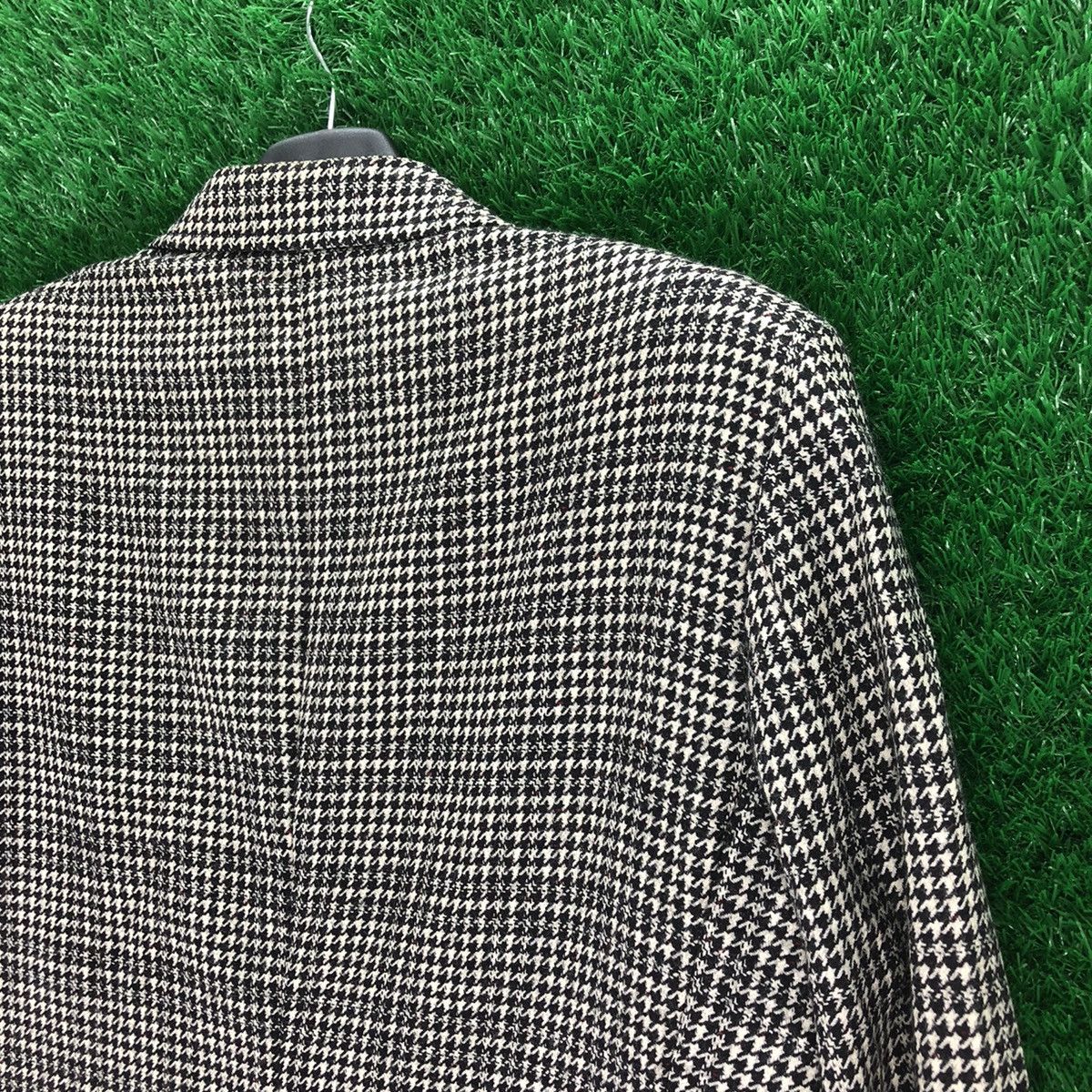 Japanese Brand Vintage Houndstooth Blazer Luxury Style by Third Man Size US M / EU 48-50 / 2 - 6 Thumbnail