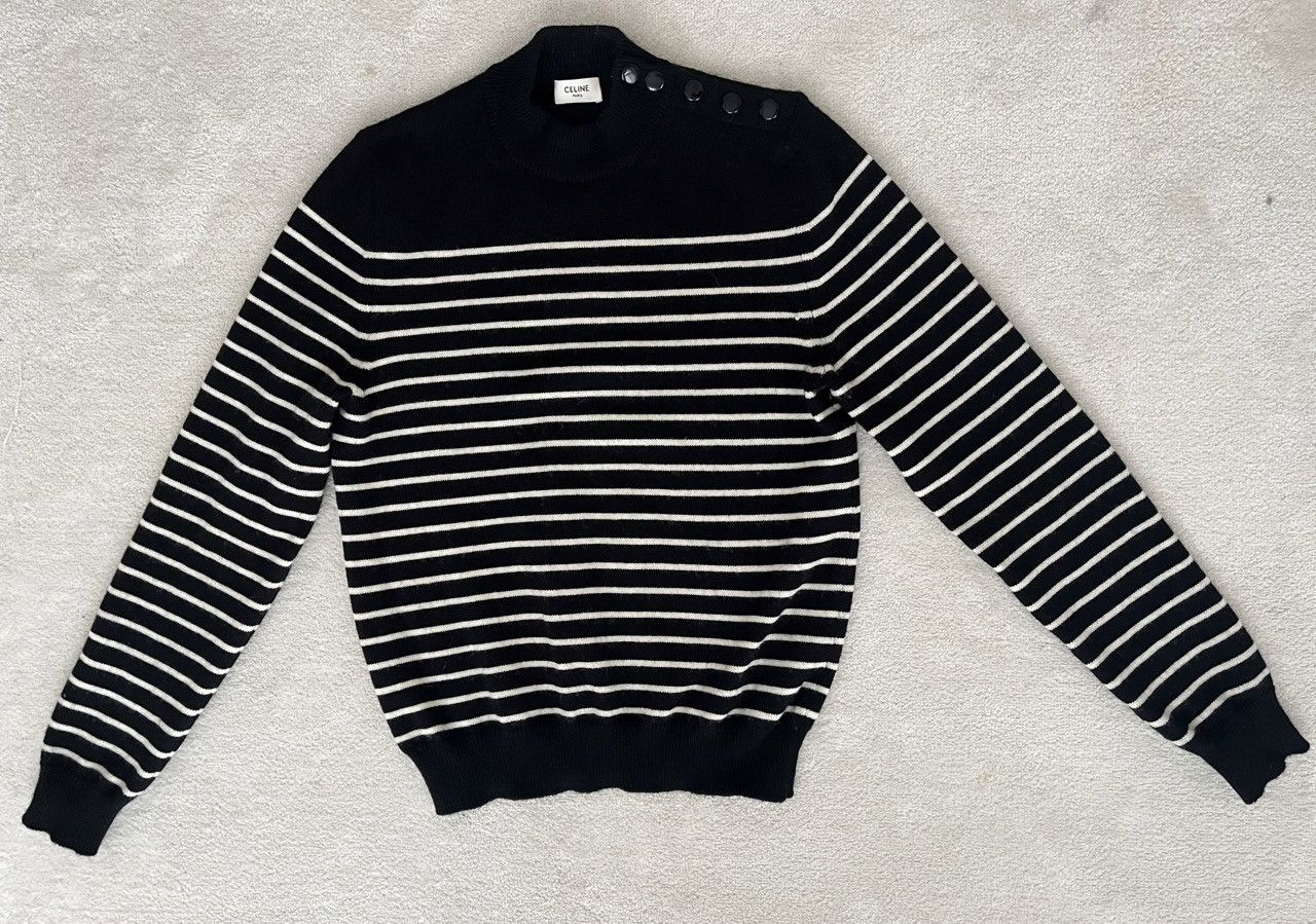 Celine Celine Striped Knit Sweater (XS) Size US XS / EU 42 / 0 - 1 Thumbnail