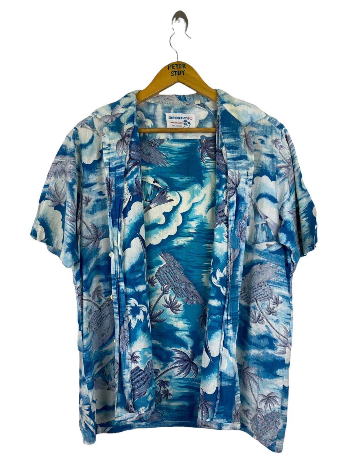 Vintage VINTAGE HAWAIIAN SHIRT SURF STYLE Size US M / EU 48-50 / 2 - 3 Thumbnail