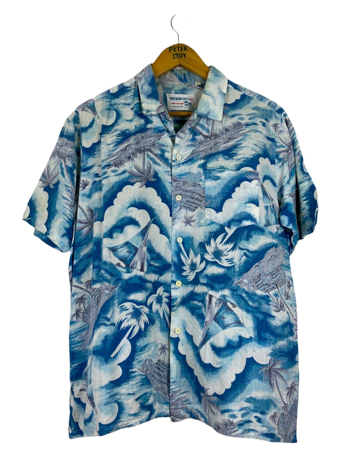 Vintage VINTAGE HAWAIIAN SHIRT SURF STYLE Size US M / EU 48-50 / 2 - 1 Thumbnail