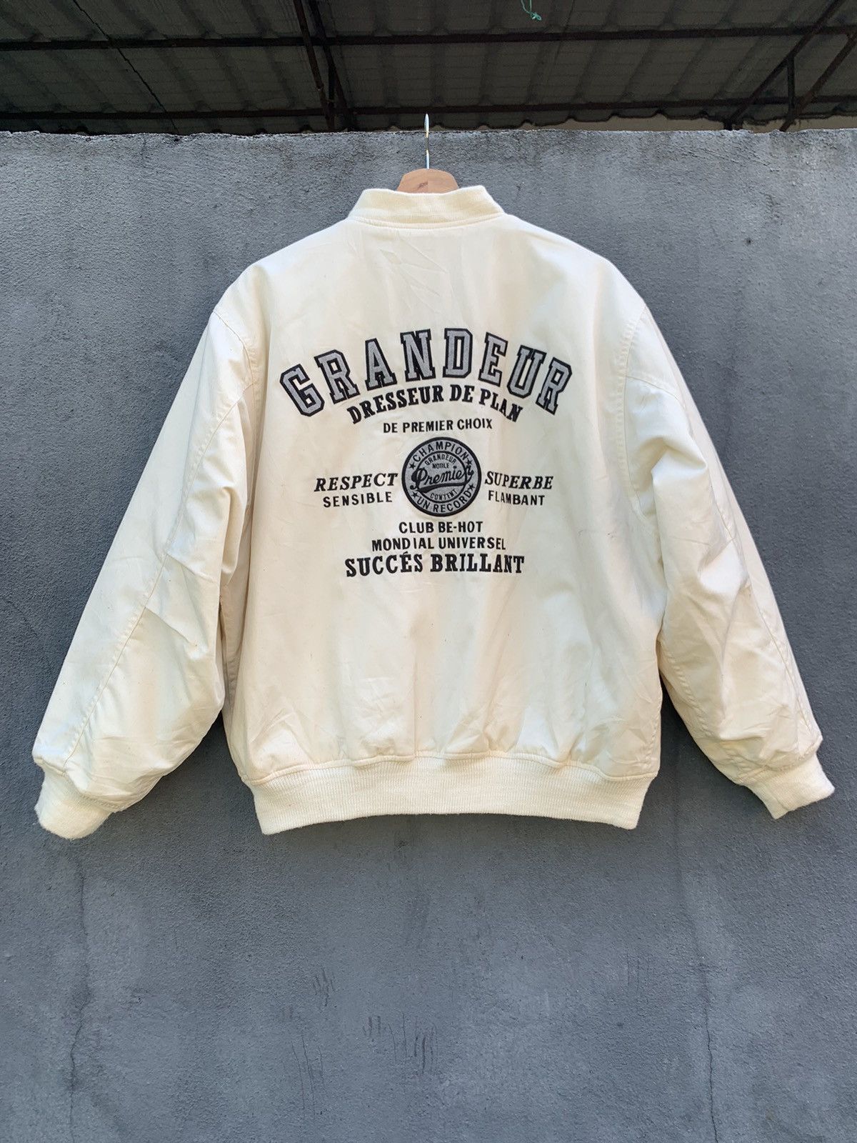 Vintage 👹Vintage GRANDEUR DRESSEUR Embroidery Premier Bomber Jacket Size US M / EU 48-50 / 2 - 1 Thumbnail