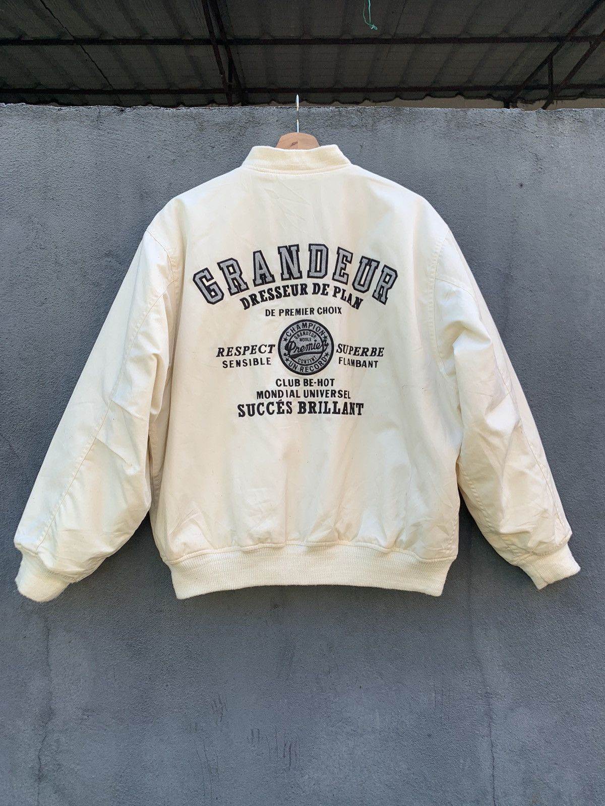 Vintage 👹Vintage GRANDEUR DRESSEUR Embroidery Premier Bomber Jacket Size US M / EU 48-50 / 2 - 4 Thumbnail