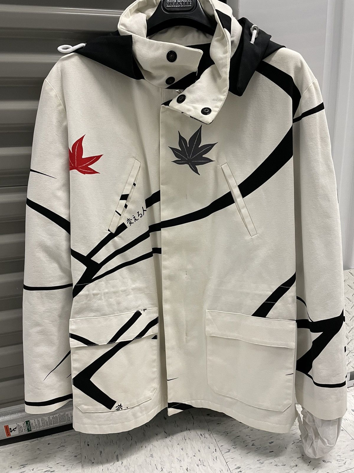 image of Raf Simons Raf Cotton Field Jacket in White, Men's (Size Medium)