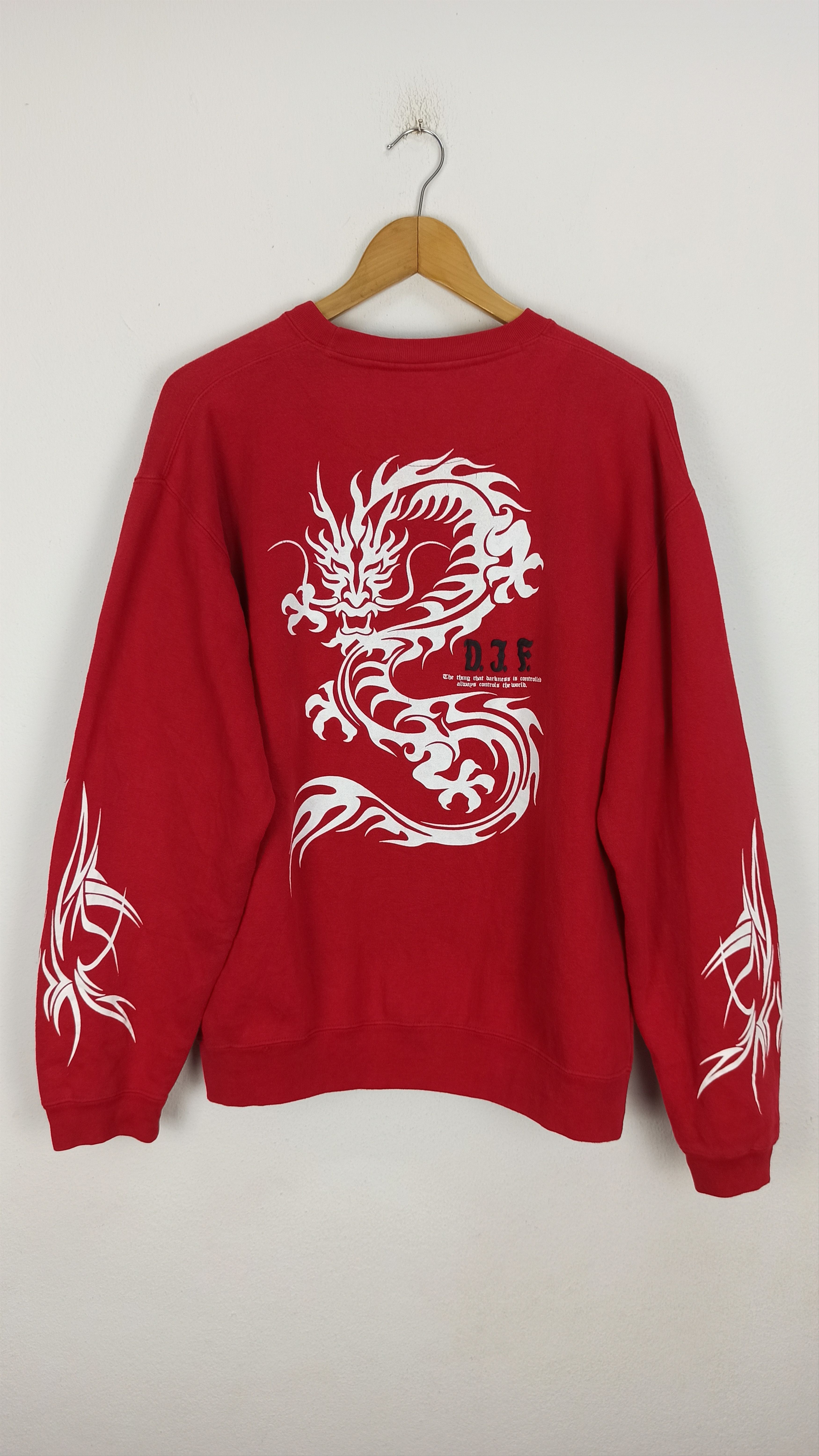 14th Addiction 🔥Rare🔥 Japanese brand Tattoo Style Graphic Dragon Size US L / EU 52-54 / 3 - 1 Thumbnail