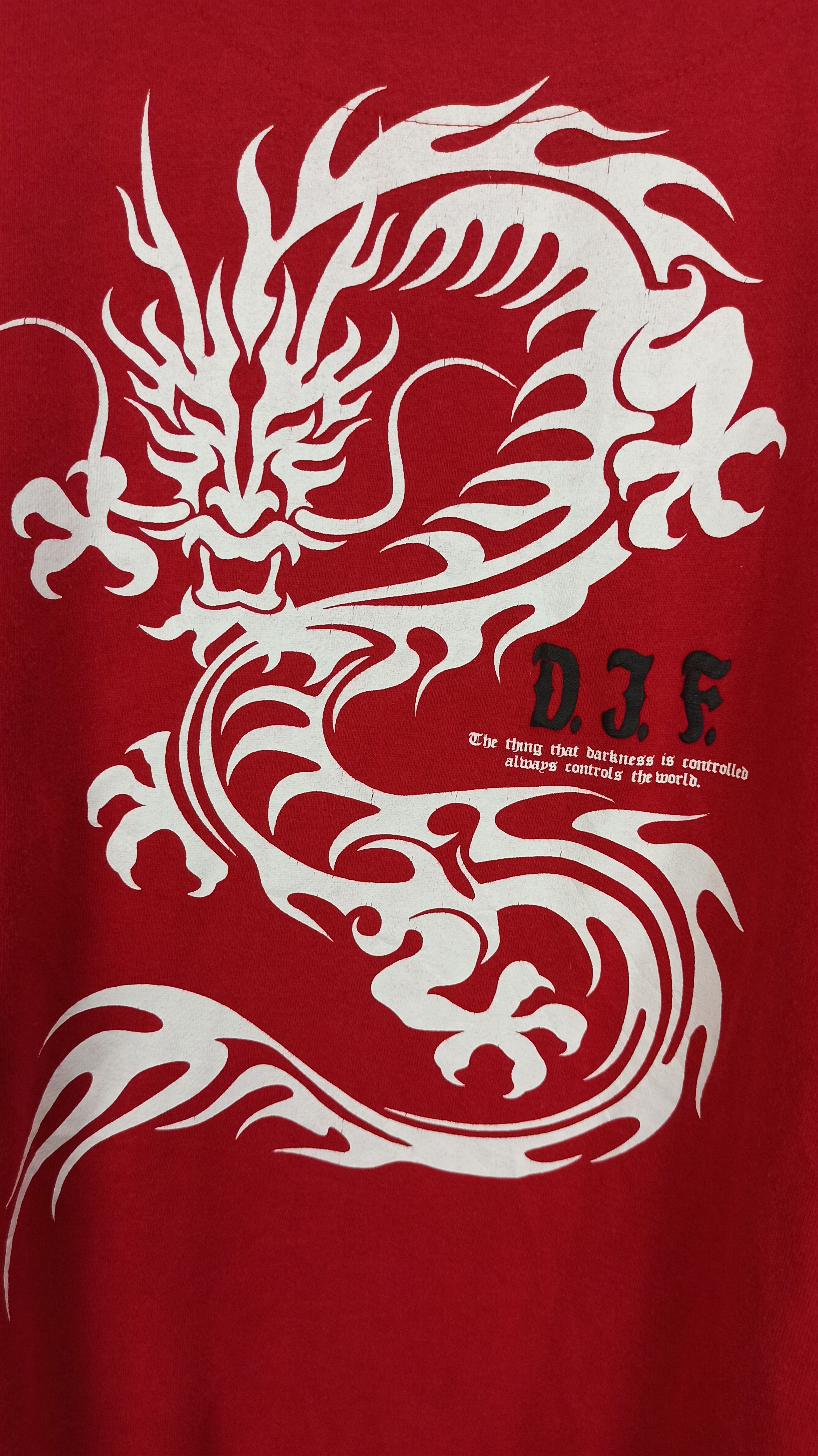 14th Addiction 🔥Rare🔥 Japanese brand Tattoo Style Graphic Dragon Size US L / EU 52-54 / 3 - 2 Thumbnail