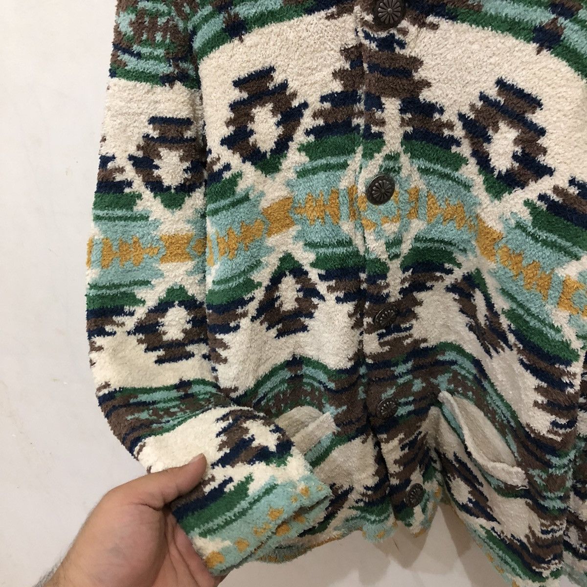 Japanese Brand Printed Fleece Jacket AntiBallistic Size US S / EU 44-46 / 1 - 7 Thumbnail