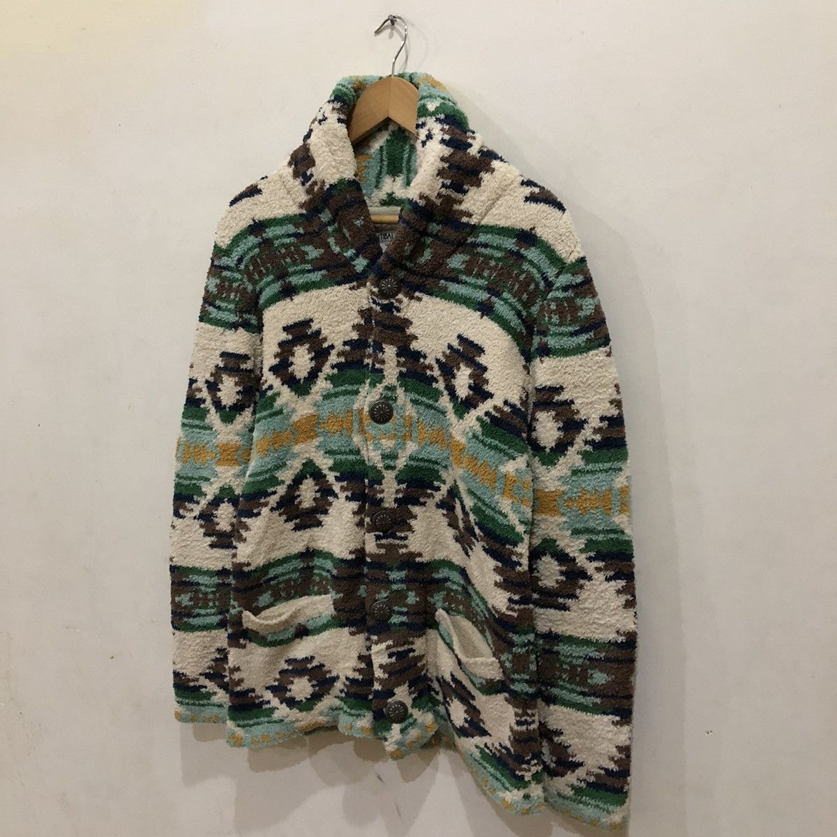Japanese Brand Printed Fleece Jacket AntiBallistic Size US S / EU 44-46 / 1 - 2 Thumbnail