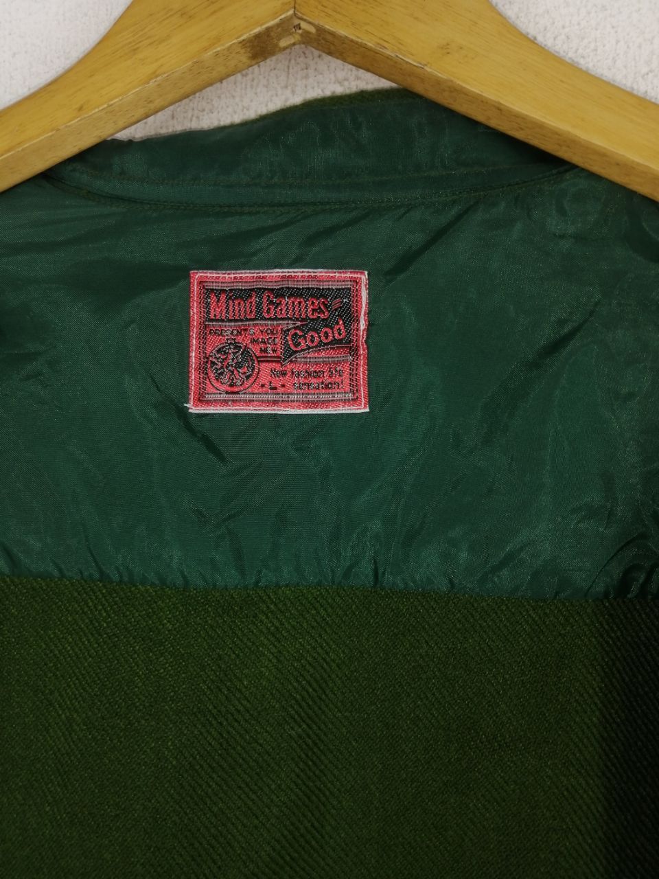 Japanese Brand × Vintage Mind Games Acrylic Button Up Green Shirt Size US L / EU 52-54 / 3 - 6 Thumbnail