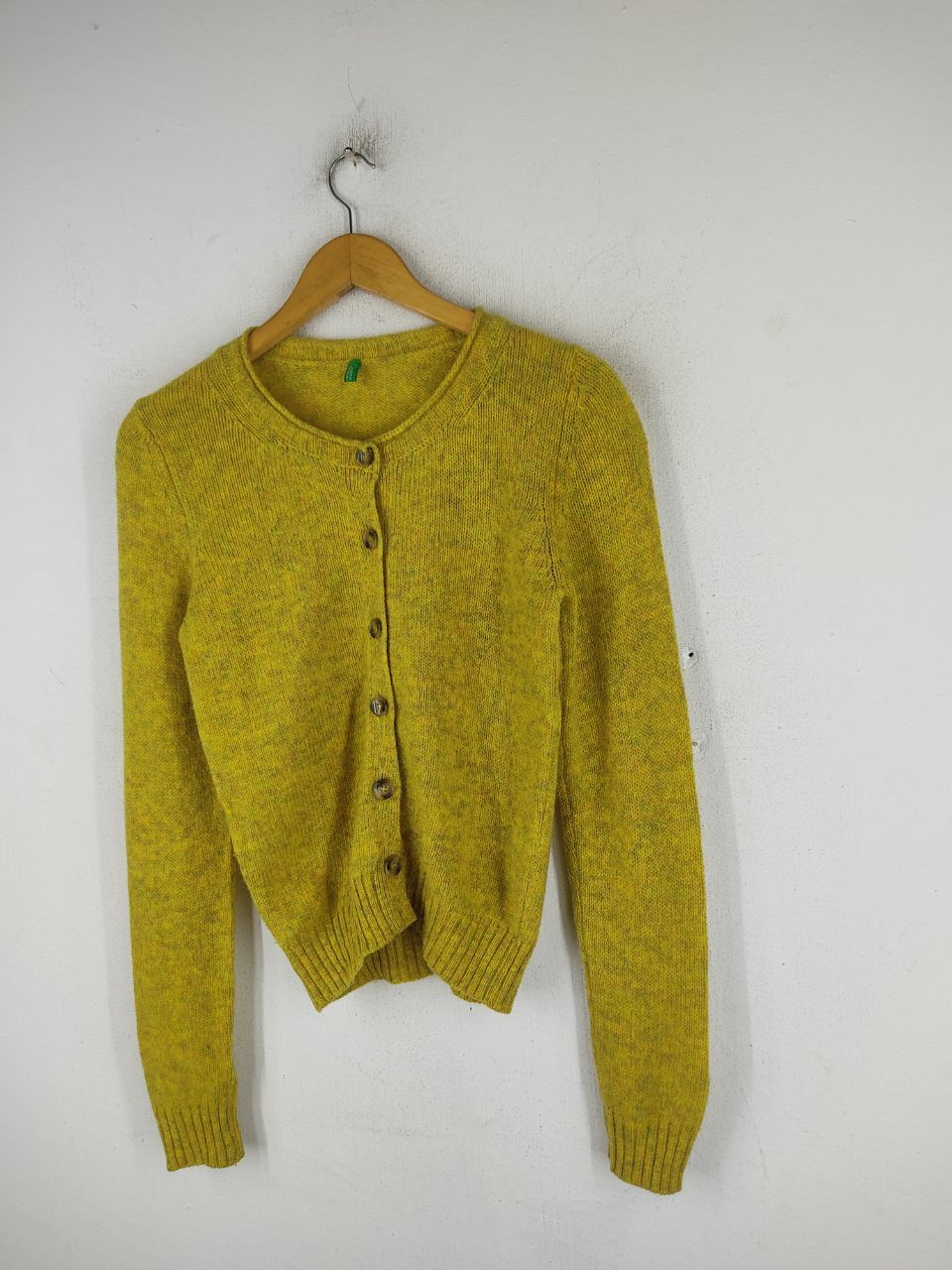 United Colors Of Benetton Yellow Knitwear United Colors of Benetton Size US S / EU 44-46 / 1 - 2 Thumbnail