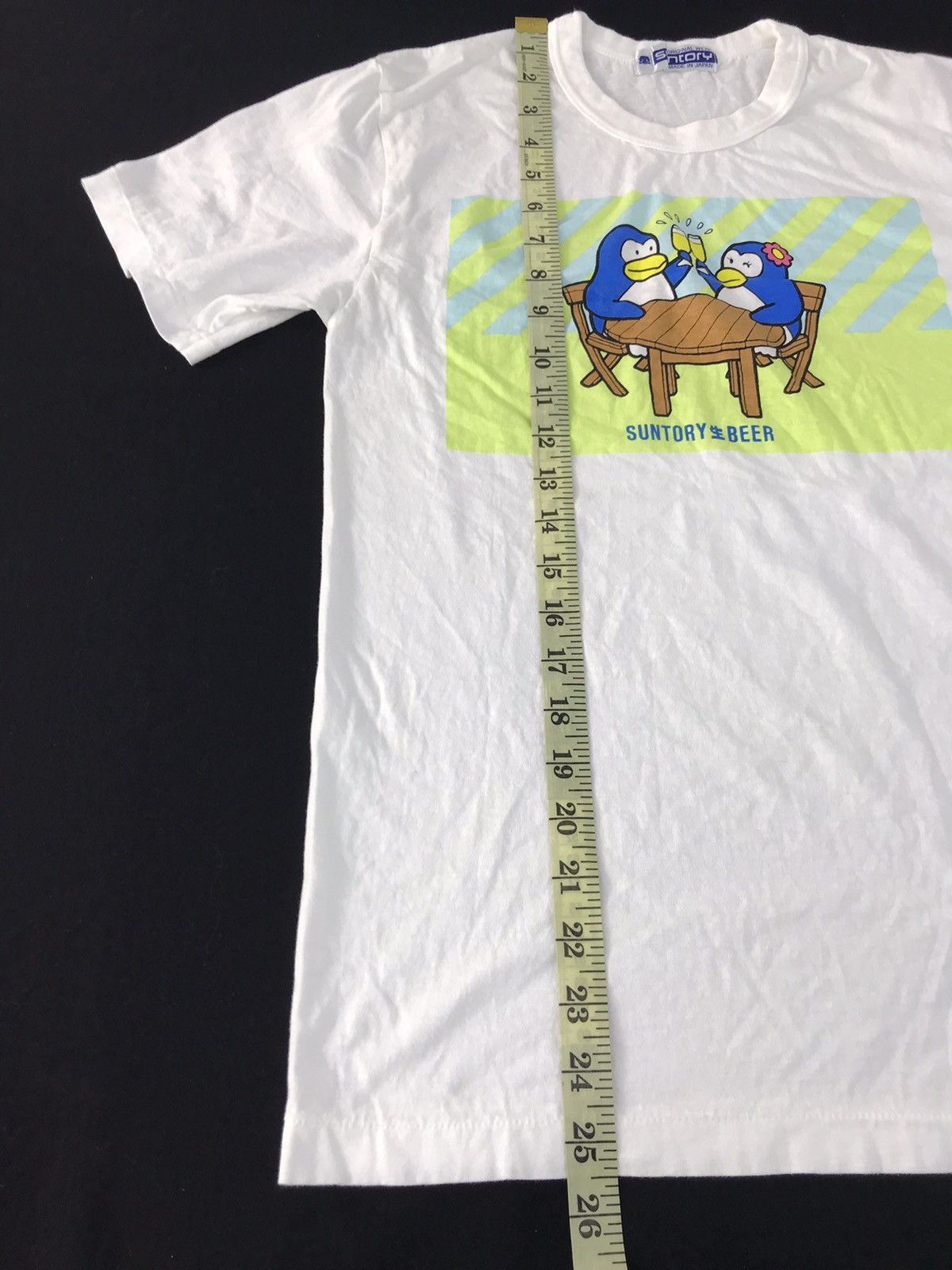 Vintage Japanese Brand Suntory Beer Tee Bird Cheering Printed Size US S / EU 44-46 / 1 - 7 Thumbnail