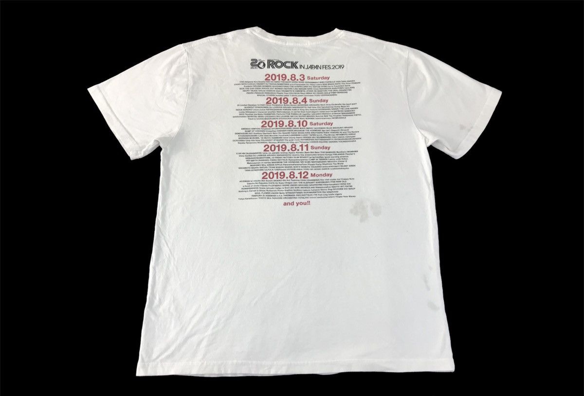 Band Tees Rockin’on Rock In Japan Fest 2019 Tour Band List Tee Size US L / EU 52-54 / 3 - 2 Thumbnail