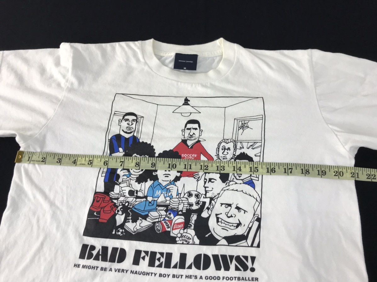 Vintage Soccer Junky Bad Fellow All Legendary Footballer Tee K1042j Size US L / EU 52-54 / 3 - 7 Thumbnail
