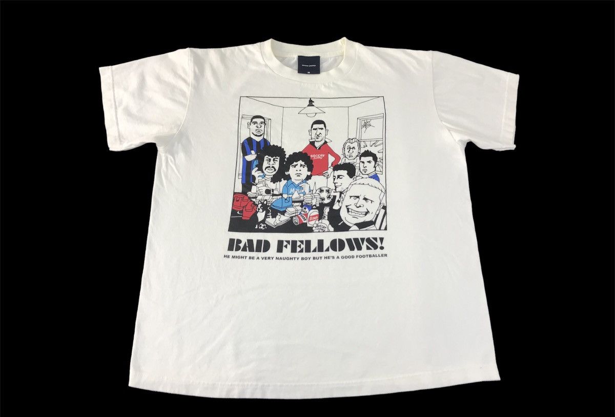 Vintage Soccer Junky Bad Fellow All Legendary Footballer Tee K1042j Size US L / EU 52-54 / 3 - 1 Thumbnail