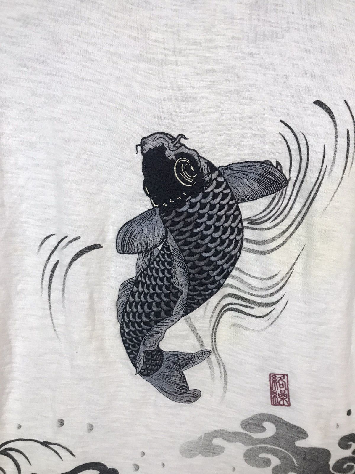 Japanese Brand ‼️KARAKURI SUKAJAN TSHIRT KOI‼️ Size US M / EU 48-50 / 2 - 7 Thumbnail